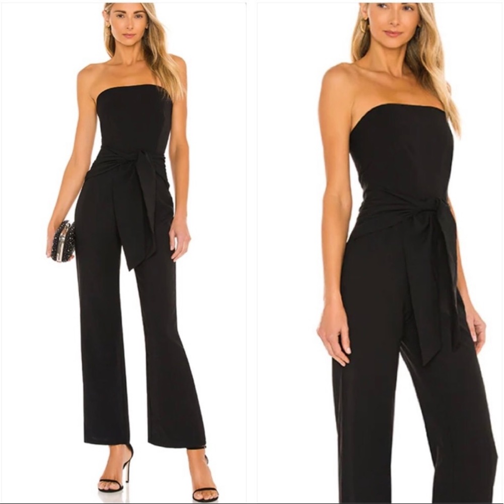 Superdown Jordan Tie Waist Jumpsuit size M